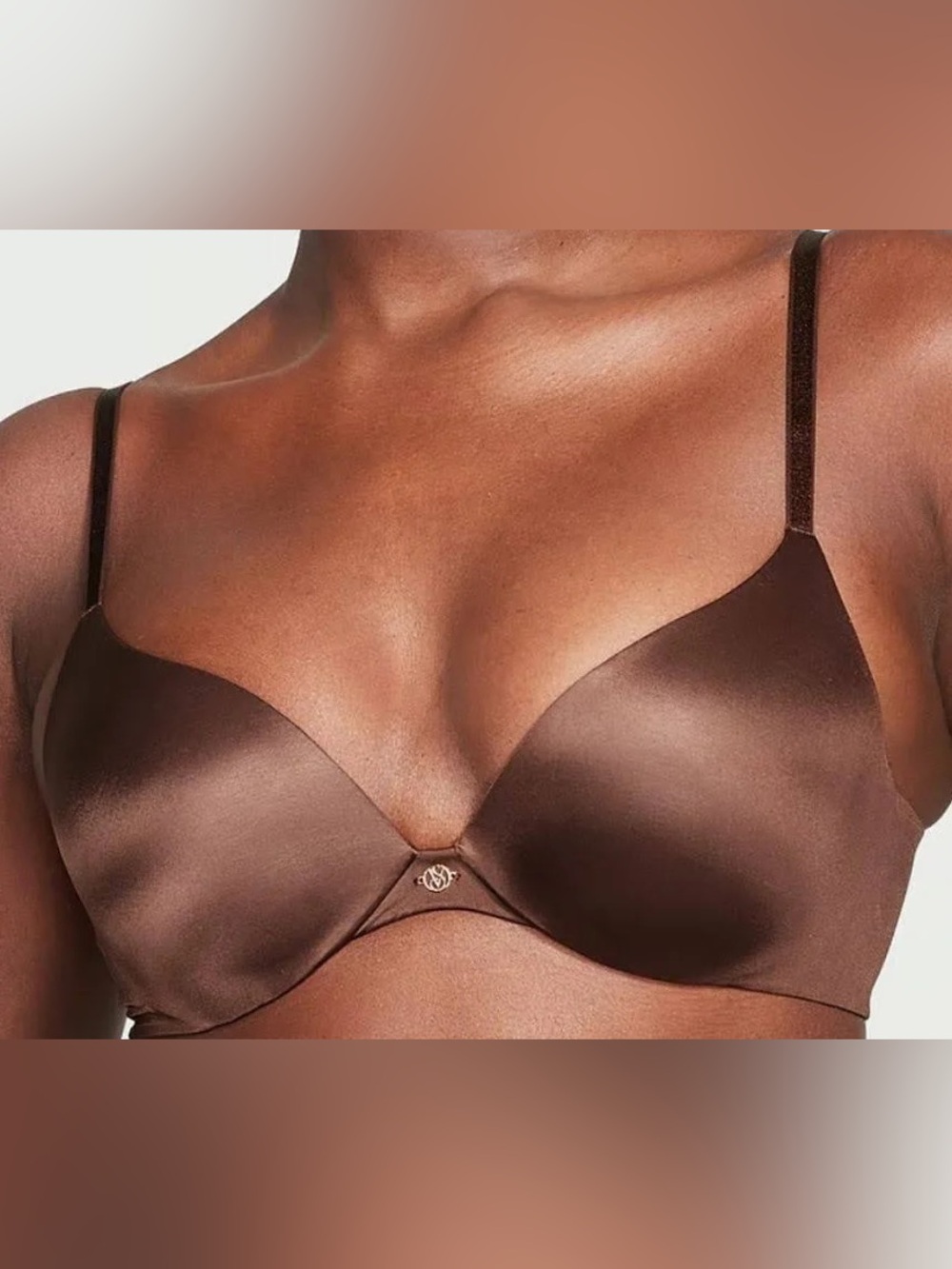 Victoria's Secret So Obsessed Push Up Smooth Bra — Brown